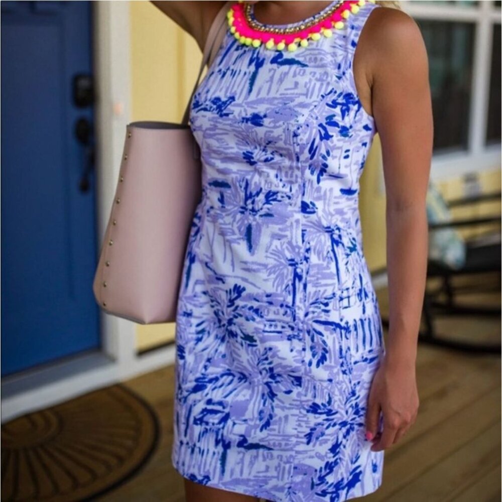 LILLY PULITZER Mila Shift Lilac Verben Rock the Dock Women's Size 10 NEW with Ta